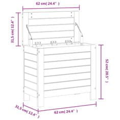 Vidaxl Vrtni stolček za noge 62x31,5x52 cm trden les douglas