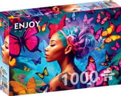 ENJOY Puzzle Queen of Butterflies 1000 kosov