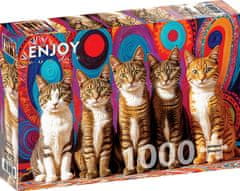 ENJOY Puzzle Pet mačk 1000 kosov