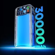 Joyroom Powerbank 30000mAh Dazzling Series 12W bela