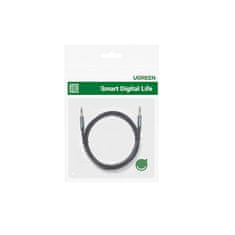 Ugreen Zvočni kotni kabel 2x mini jack 3,5 mm 0,5 m modre barve