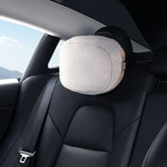 BASEUS Blazina za naslon za glavo v avtomobilu z 2 materialoma ComfortRide Series bež