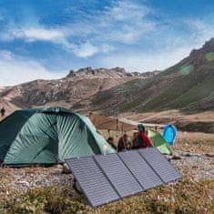 Choetech Solarni potovalni polnilec zložljiv 160W črn