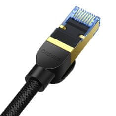 NEW Hitri LAN RJ45 cat.7 10Gbps pleteni omrežni kabel 3m črn