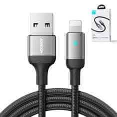 Joyroom Kabel za iPhone serije A10 USB - Lightning 2,4A 1,2 m črn