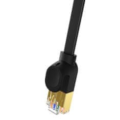 BASEUS Hitri tanek omrežni kabel RJ45 cat. 7 10Gbps 2m črn