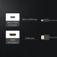 Noah Audio Video microHDMI - kabel HDMI 2.0 2 m črn