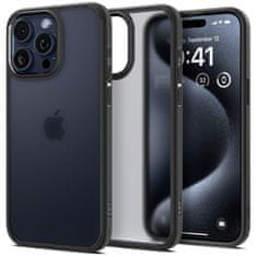 Spigen Ultra hibridno ohišje za iPhone 15 Pro prozorno črno