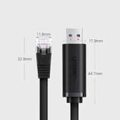 Noah Konzolni kabel USB adapter - RJ45 ethernetni kabel z zvitim parom 1,5 m črn