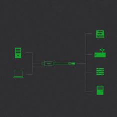 Noah Konzolni kabel USB adapter - RJ45 ethernetni kabel z zvitim parom 1,5 m črn