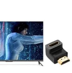 Ugreen Kotni priključek za kabel HDMI črn