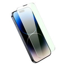 BASEUS Kaljeno steklo za iPhone 14 Pro Max celoten zaslon 0,3 mm Anti Blue Light