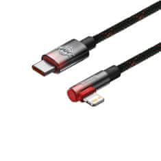 BASEUS MVP 2 kotni kabel s stranskim priključkom USB-C / iPhone Lightning 2 m - rdeč