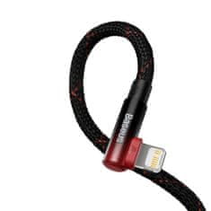 BASEUS MVP 2 kotni kabel s stranskim priključkom USB-C / iPhone Lightning 2 m - rdeč