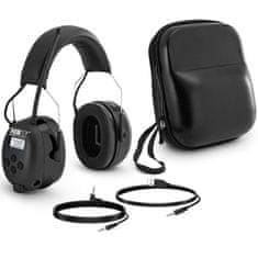 MSW Aktivne slušalke za odpravljanje šumov z radiem AUX MP3 Bluetooth - črne