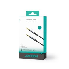 Joyroom Zvočni stereo AUX 3,5 mm mini jack kabel 2 m črn