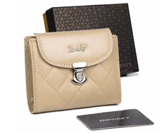Rovicky Srednja ženska usnjena denarnica na zaponko