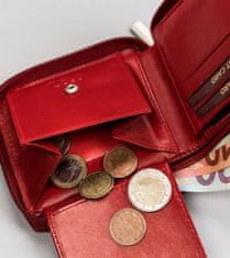 Peterson Ženska denarnica-torbica iz naravnega usnja z zadrgo