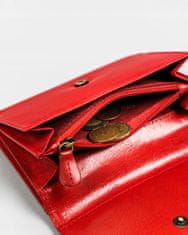 Peterson Klasična ženska usnjena denarnica na zaponko