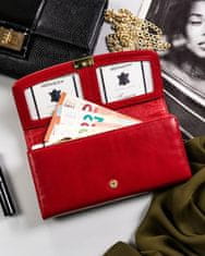 Rovicky Velika, usnjena ženska denarnica z zapiranjem na zaskok z RFID sistemom