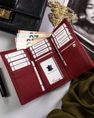 Rovicky Ženska usnjena denarnica s kljukico in zaponko