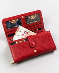 Peterson Velika, usnjena ženska denarnica z zaponko in RFID sistemom