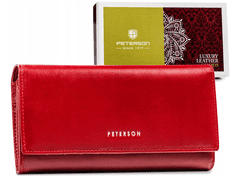 Peterson Klasična ženska usnjena denarnica z RFID sistemom