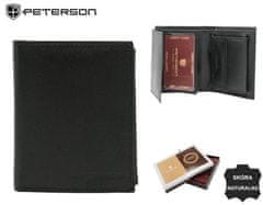 Peterson Klasična, vertikalna ženska denarnica iz naravnega usnja