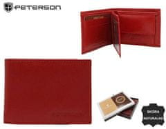 Peterson Klasična majhna ženska denarnica iz naravnega usnja