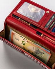 Peterson Velika, usnjena ženska denarnica s kljukico in zaponko