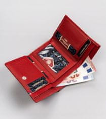 Peterson Usnjena ženska denarnica z RFID sistemom na zapenjanje na kljukico