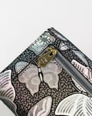 Peterson Velika ženska denarnica iz naravnega usnja na zaponko
