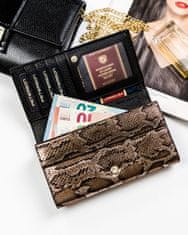 Peterson Lakasta ženska denarnica z vzorcem kačje kože