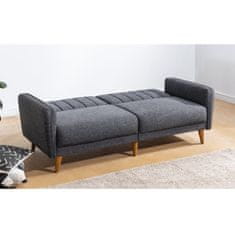 Atelier Del Sofa Raztegljiv kavč s 3 sedeži, Aqua - temno siva