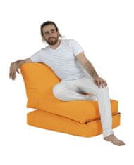 Atelier Del Sofa Garden Bean Bag, Siesta Sofa Bed Pouf - oranžna