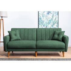 Atelier Del Sofa Raztegljiv kavč s tremi sedeži, Aqua - Green