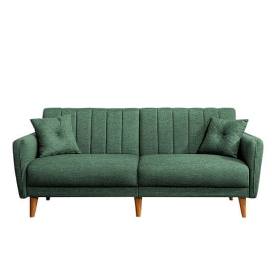 Atelier Del Sofa Raztegljiv kavč s tremi sedeži, Aqua - Green