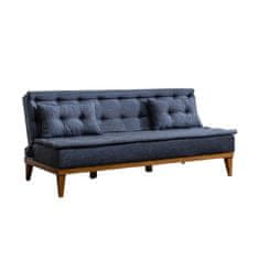 Atelier Del Sofa Raztegljiv kavč s tremi sedeži, Fuoco - temno modra