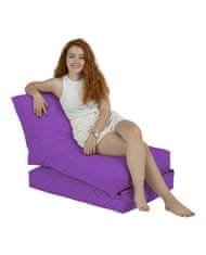 Atelier Del Sofa Garden Bean Bag, Siesta Sofa Bed Pouf - Vijolična