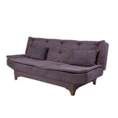 Atelier Del Sofa 3-sedežni raztegljivi kavč, Kelebek - antracit