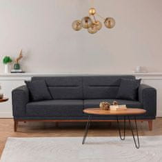 Atelier Del Sofa Raztegljiv kavč s 3 sedeži, Liones 33 - antracit