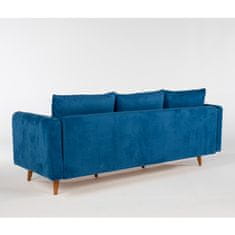 Atelier Del Sofa Zofa s 3 sedeži, Sofia - temno modra