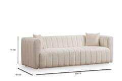 Atelier Del Sofa 3-sedežni kavč, Royal 3