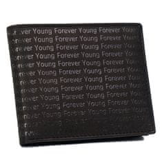 FOREVER YOUNG Usnjena denarnica okrašena z monogramom