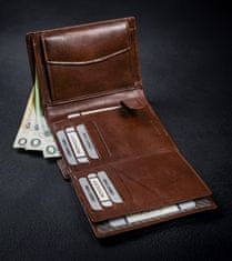 Rovicky Moška usnjena denarnica z RFID zaščito