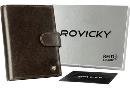 Rovicky Moška usnjena denarnica N62L-RVT-3227 D.Brown