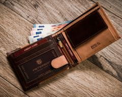 Peterson Usnjena dvobarvna moška denarnica