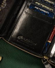 Peterson Velika, usnjena moška denarnica z zadrgo