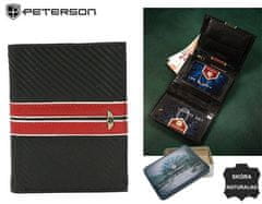 Peterson Velika, usnjena moška denarnica brez zaponke