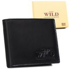 Always Wild Moška usnjena denarnica z zadrgo za shranjevanje